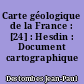 Carte géologique de la France : [24] : Hesdin : Document cartographique