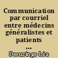 Communication par courriel entre médecins généralistes et patients : enquête exploratoire qualitative