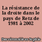 La résistance de la droite dans le pays de Retz de 1981 à 2002