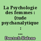 La Psychologie des femmes : {tude psychanalytique : 2 : Maternité
