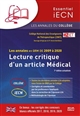 Lecture critique d'un article médical : les annales en QRM de 2009 à 2020