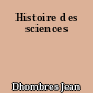 Histoire des sciences