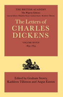 The letters of Charles Dickens : the Pilgrim edition : 7 : 1853-1855