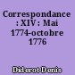 Correspondance : XIV : Mai 1774-octobre 1776