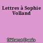 Lettres à Sophie Volland
