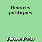 Oeuvres politiques