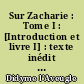 Sur Zacharie : Tome I : [Introduction et livre I] : texte inédit d'après un papyrus de Toura