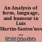 An Analysis of form, language, and humour in Luis Martin-Santos'novel, Ţiempo de silencio