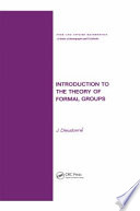 Introduction to the theory of formal groups