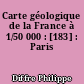Carte géologique de la France à 1/50 000 : [183] : Paris