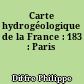 Carte hydrogéologique de la France : 183 : Paris