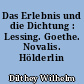 Das Erlebnis und die Dichtung : Lessing. Goethe. Novalis. Hölderlin