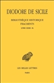 Bibliothèque historique : Fragments : Tome IV : Livres XXXIII-XL