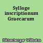 Sylloge inscriptionum Graecarum