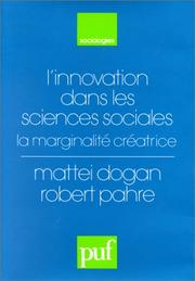 L'innovation dans les sciences sociales : la marginalité créatrice