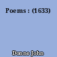 Poems : (1633)