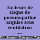 Facteurs de risque de pneumopathie acquise sous ventilation mécanique précoce chez les patients porteurs d'hémorragie sous arachnoïdienne par rupture d'anévrisme