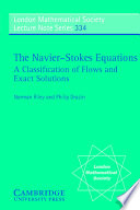 The Navier-Stokes equations : a classification of flows and exact solutions