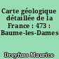 Carte géologique détaillée de la France : 473 : Baume-les-Dames