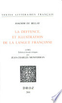 La Deffence, et illustration de la langue françoyse (1549)
