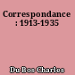 Correspondance : 1913-1935