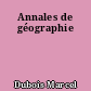Annales de géographie