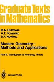 Modern geometry, methods and applications : Part I : The geometry of surfaces, transformation groups, and fields
