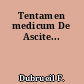 Tentamen medicum De Ascite...
