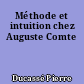 Méthode et intuition chez Auguste Comte