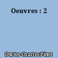 Oeuvres : 2