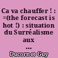 Ca va chauffer ! : =(the forecast is hot !) : situation du Surréalisme aux U.S.A. (1966-2001)