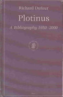 Plotinus : a bibliography, 1950-2000