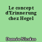 Le concept d'Erinnerung chez Hegel