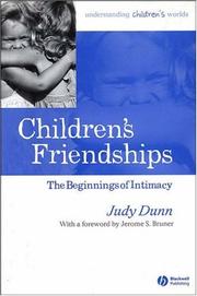 Children's friendships : the beginnings of intimacy