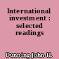 International investment : selected readings