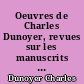 Oeuvres de Charles Dunoyer, revues sur les manuscrits de l'auteur : Tome premier : De la liberté du travail : Tome I