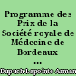 Programme des Prix de la Société royale de Médecine de Bordeaux : séance publique du 6 septembre 1828