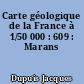 Carte géologique de la France à 1/50 000 : 609 : Marans