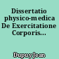Dissertatio physico-medica De Exercitatione Corporis...
