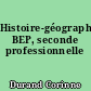 Histoire-géographie, BEP, seconde professionnelle