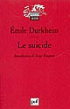 Le suicide : étude de sociologie