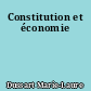 Constitution et économie