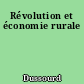 Révolution et économie rurale