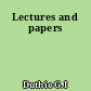 Lectures and papers