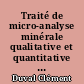 Traité de micro-analyse minérale qualitative et quantitative : Tome III : Fer, Cobalt, Nickel