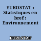 EUROSTAT : Statistiques en bref : Environnement
