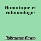 Homotopie et cohomologie