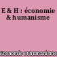 E & H : économie & humanisme