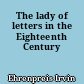 The lady of letters in the Eighteenth Century