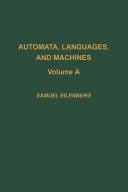 Automata, languages and machines : Volume A